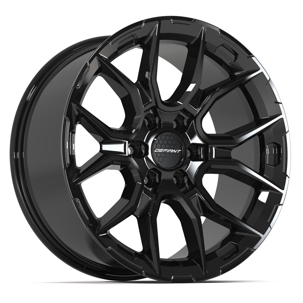 DEFIANT DF18A 20x9 6x139.7 18et Gloss Black Wheel SET – DEFIANT Wheels