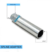 24 Chrome 14x1.5mm Truck Spline Lug KIT