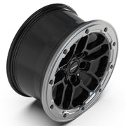 Set(4) 17x8 DF01 Gloss Black Machined - 5x127 +12ET