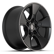 Set(4) 17x8.5 DF02 Satin Black - 5x127 +12ET with 265/70r17 Sailun TerraMax AT2 Tires