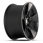 Set(4) 17x8.5 DF02 Satin Black - 5x127 +12ET