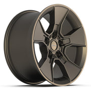 Set(5) 17x8.5 DF02 Satin Bronze - 5x127 +12ET with 33x12.50r17 TBB TS-57 RT Tires