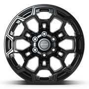 Set(4) 18x9 DF03 Gloss Black - 6x139.7 -12ET