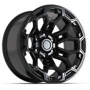 Set(4) 18x9 DF03 Gloss Black - 6x139.7 -12ET