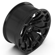 Set(4) 20x9 DF03 Gloss Black - 6x139.7 +12ET