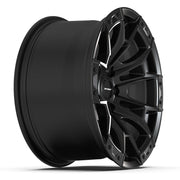 Set(4) 17x9 DF04 Satin Black - 6x135 +12ET