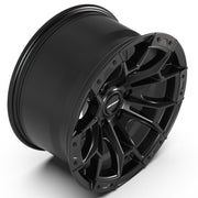 Set(4) 17x9 DF04 Satin Black - 6x135 +12ET