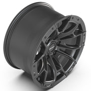 Set(4) 17x9 DF04 Dark Satin Charcoal - 6x135 +12ET