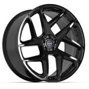 Set(4) 22x10 DF05 Gloss Black - 5x120 +37ET