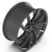 Set(4) 20x9 DF06 Dark Satin Charcoal - 5x120 +35ET