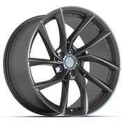 20x10 DF06 Dark Satin Charcoal - 5x120 +35ET