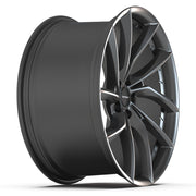 20x10 DF06 Dark Satin Charcoal - 5x120 +35ET