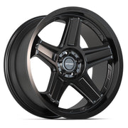 Set(4) 20x9.5 DF07 Satin Black - 5x115 +15ET