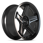 Set(4) 20x9.5 DF07 Satin Black - 5x115 +15ET