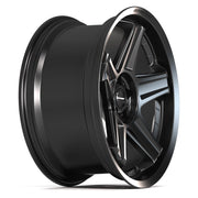 Set(4) 20x9.5 DF07 Satin Black - 5x115 +15ET