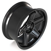 Set(4) 20x9.5 DF07 Satin Black - 5x115 +15ET