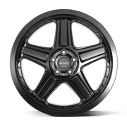 Set(4) 20x10.5 DF07 Satin Black - 5x115 +26ET with 275/40r20 Sailun Atrezzo SVA2 Tires &amp; TPMS