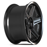 Set(4) 20x10.5 DF07 Satin Black - 5x115 +26ET