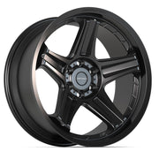 Set(4) 22x10 DF07 Satin Black - 6x139.7 -12ET