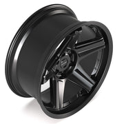Set(4) 22x10 DF07 Satin Black - 6x139.7 -12ET