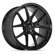 Set(4) 20x9 DF08 Gloss Black - 5x114.3 +35ET with 275/40r20 Sailun Atrezzo SVA2 Tires &amp; TPMS