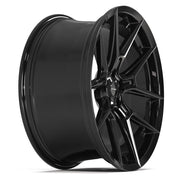 Set(4) 20x9 DF08 Gloss Black - 5x114.3 +35ET