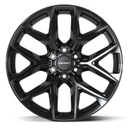 Set(4) 22x9 DF17A Gloss Black - 6x139.7 +18ET
