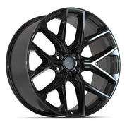 Set(4) 24x10 DF17A Gloss Black - 6x139.7 +24ET with 305/35r24 Ironman iMove GEN 2 Tires &amp; TPMS