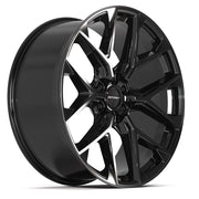 Set(4) 24x10 DF17A Gloss Black - 6x139.7 +24ET with 295/35r24 Ironman iMove GEN 2 Tires