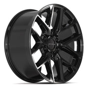 Set(4) 20x9 DF17C Gloss Black - 6x135 +18ET