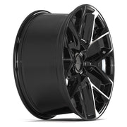 Set(4) 20x9 DF17C Gloss Black - 6x135 +18ET
