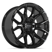 Set(4) 20x9 DF18A Gloss Black - 6x139.7 +18ET