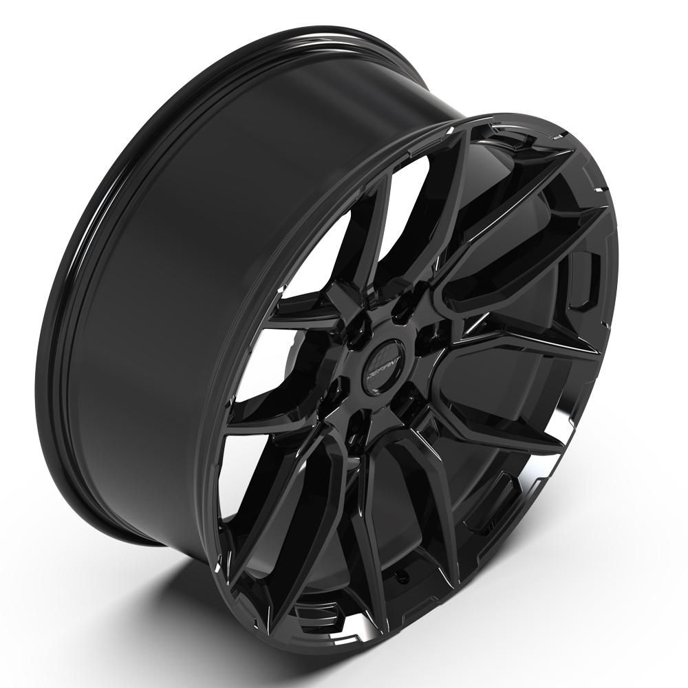 DEFIANT DF18A 22x9 6x139.7 18et Gloss Black Wheel – DEFIANT Wheels