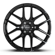 Set(4) 24x10 DF18A Gloss Black - 6x139.7 +24ET with 295/35r24 Sailun Atrezzo SVR LX+ Tires