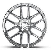 Set(4) 24x10 DF18A Chrome - 6x139.7 +24ET with 295/35r24 Sailun Atrezzo SVR LX+ Tires &amp; TPMS