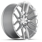 Set(4) 24x10 DF18A Gloss Silver Machined - 6x139.7 +24ET