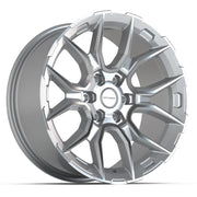 Set(4) 20x9 DF18B Gloss Silver Machined - 6x139.7 +18ET
