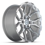 Set(4) 20x9 DF18B Gloss Silver Machined - 6x139.7 +18ET