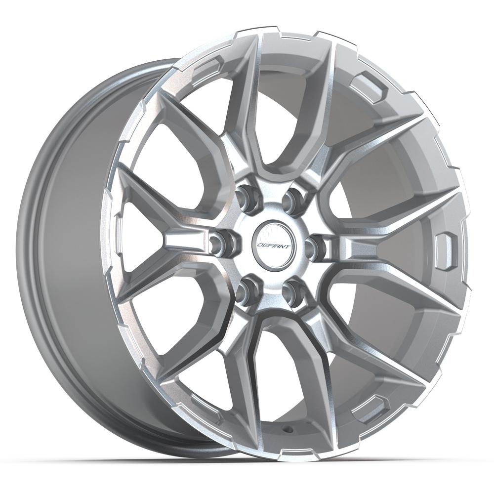 DEFIANT DF18C 20x9 6x135 Gloss Silver Machined Wheels 275/55r20