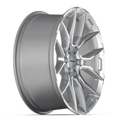 Set(4) 22x9 DF18C Gloss Silver Machined - 6x135 +18ET