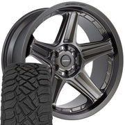 Set(4) 22x10 DF07 Satin Bronze - 6x139.7 -12ET with 33x12.50r22 Sailun TerraMax RT Tires