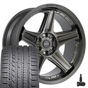 Set(4) 22x10 DF07 Satin Bronze - 6x139.7 -12ET with 285/45r22 Goodyear Eagle Sport Tires &amp; TPMS