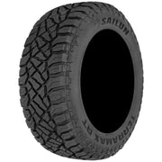 Set(4) 22x9 DF18B Gloss Silver Machined - 6x139.7 +18ET with 285/45r22 Sailun TerraMax RT Tires
